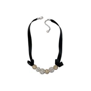 Swarovski Silver and Gold Pin Up Necklace